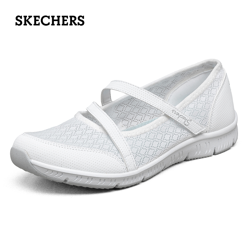 Skechers斯凯奇夏季乐福鞋女复古玛丽珍浅口平底时尚百搭平底单鞋 - 图3