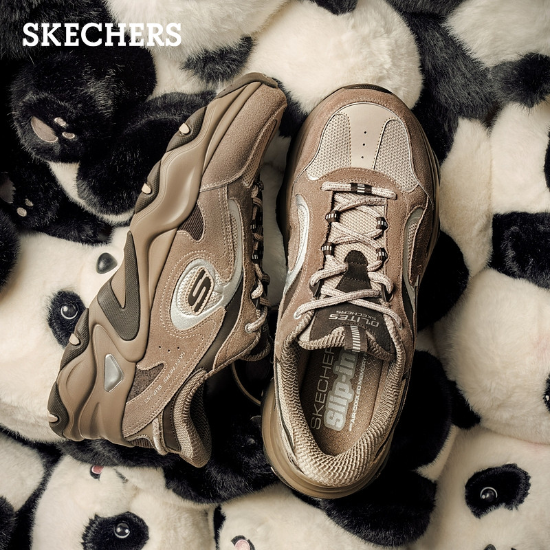 【成毅同款】斯凯奇DL5.0熊猫鞋男女老爹鞋轻质缓震休闲鞋运动鞋,淘宝优惠券,粉丝福利购,淘宝优惠卷