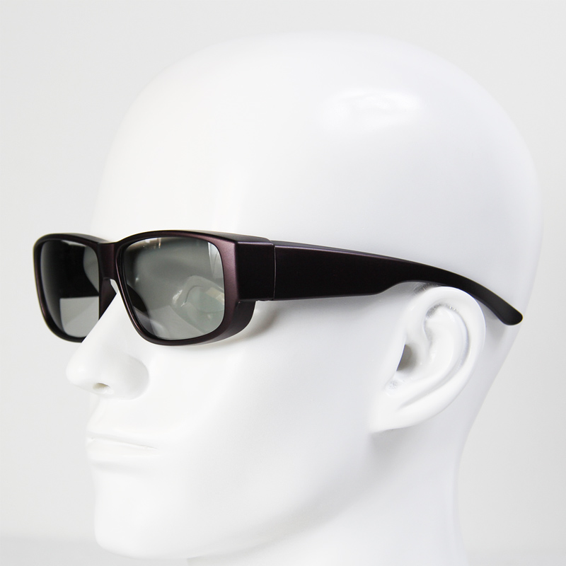 高端款！酒红色线偏光偏振3D眼镜 XP-YZ-275-3D Glasses-图3