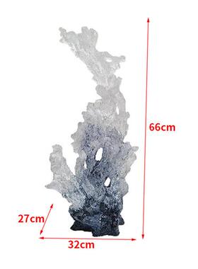 新中式透明树脂雕塑太湖石别墅客厅玄关抽象高档软装工艺饰品摆件