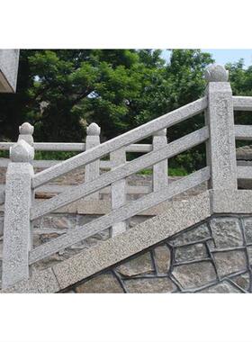石刻浮雕栏杆厂家河边石质栏杆板价格路边花岗岩栏杆图
