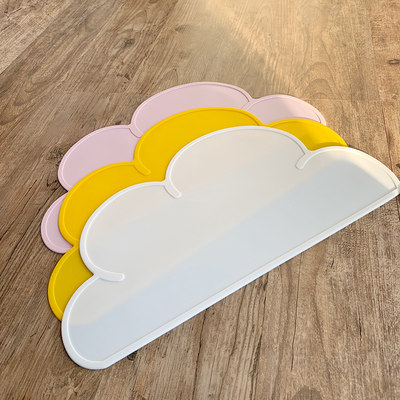 驼驼家可爱云朵形状宠物猫狗食盆狗碗狗盆法斗柯基泰迪比熊餐垫 虎窝淘