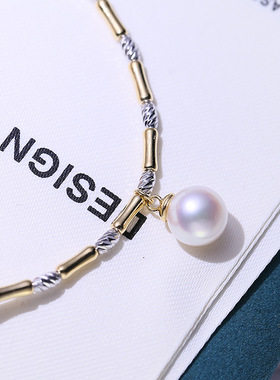 DIY配件S925纯银珍珠手链空托