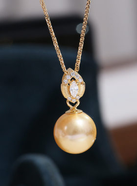 DIY珍珠吊坠空托项坠配件银托