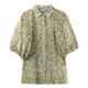 ເສື້ອຢືດ chiffon ຄົນອັບເດດ: ແຂນສັ້ນ floral ທີ່ສວຍງາມ