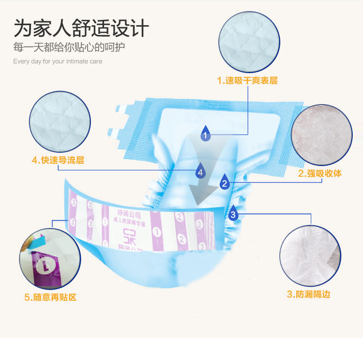 康之福成人纸尿裤XL加大号一次性成年大人尿不湿老人用尿布120片-图1