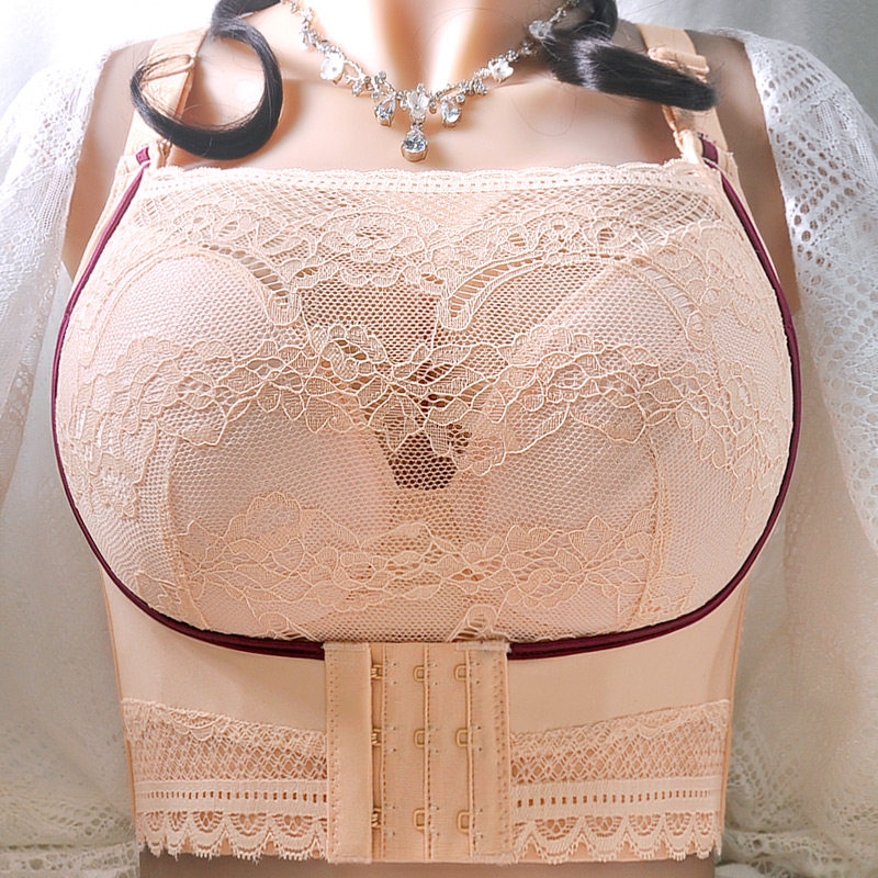 内衣女小胸聚拢显大加厚杯收副乳无钢圈调整型性感蕾丝文胸罩胖mm,淘宝优惠券,粉丝福利购,淘宝优惠卷