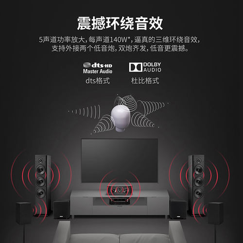 Denon天龙功放机AVR-X550家用功放大功率音响蓝牙5.2声道【天猫仓 - 图2