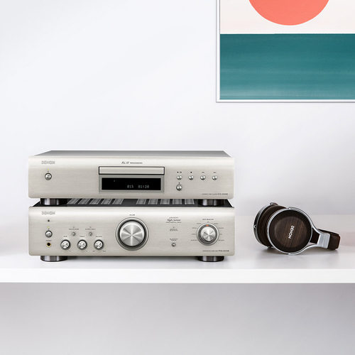DENON/天龙HiFi功放音响PMA600+DCD600客厅家用书架音箱CD套装 - 图1