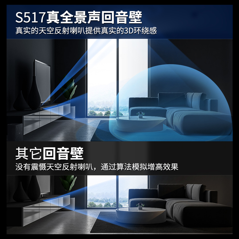 DENON/天龙DHT-S517回音壁电视音响5.1.2家庭影院音响杜比全景声 - 图1