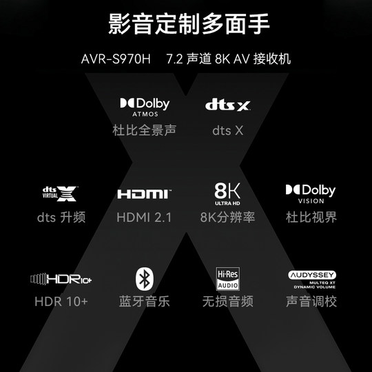 Denon AVR-S970H amplifier 7.2 channel Dolby