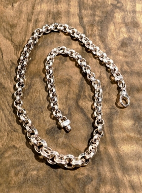意大利品牌Milor  925纯银罗洛链Roll Chain中性项链 可调长短戴