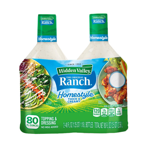 美国直邮 Hidden Valley ranch 牧场蔬菜色拉沙拉烧烤调味酱1.18L - 图3