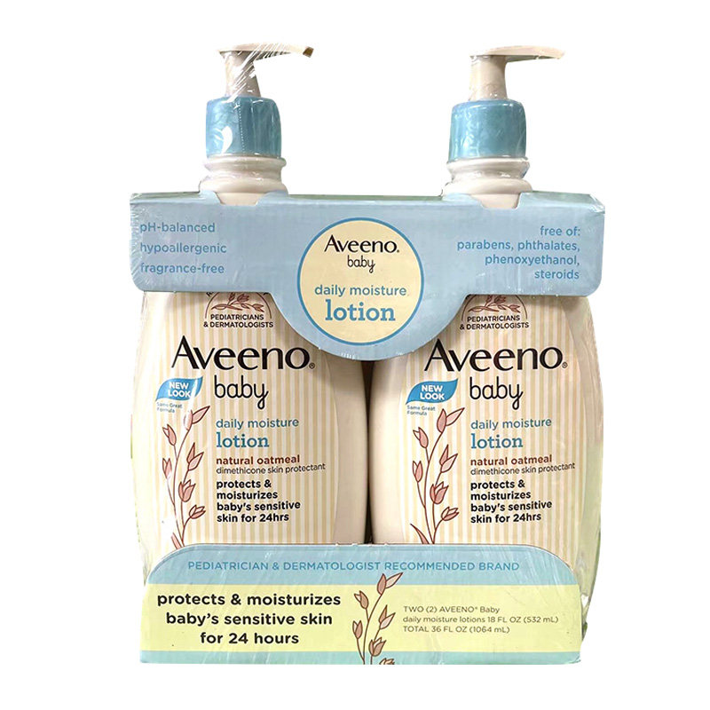 美国直邮 Aveeno艾惟诺燕麦身体乳532ml润肤霜儿童洗发沐浴露2合1,淘宝优惠券,粉丝福利购,淘宝优惠卷