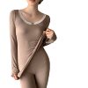 Autumn and winter women's body shaping and thermal underwear round-neck autumn clothes and autumn trousers set constant temperature slim bottoming slimming home clothes