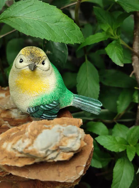 电视柜装饰摆件仿真树脂鸟工艺品