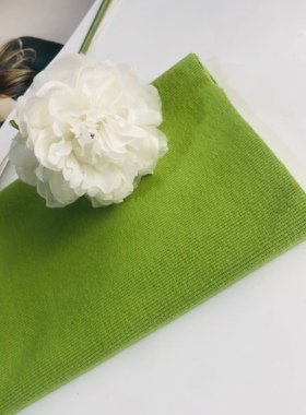 纯棉牛油果绿色螺纹2/2童装卫衣裤子宽度 1.1米弹力好刚刚好用的