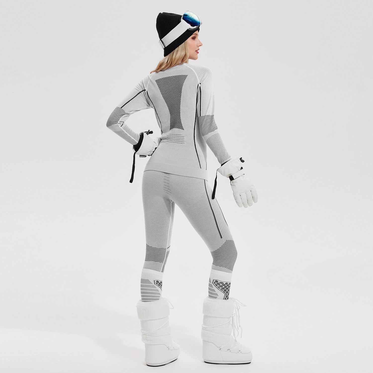 滑雪羊毛速干上衣女2025新款秋冬保暖长袖户外运动跑步训练健身裤,淘宝优惠券,粉丝福利购,淘宝优惠卷