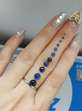 平底蓝宝石饰品圆形裸钻戒面