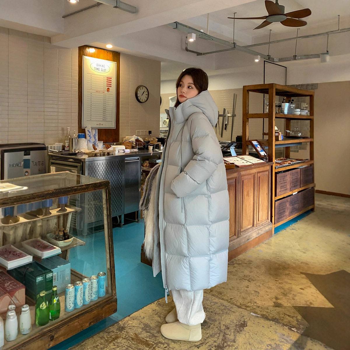 2025新款平湖羽绒服女韩国冬季长款过膝加厚宽松白鸭绒外套,淘宝优惠券,粉丝福利购,淘宝优惠卷