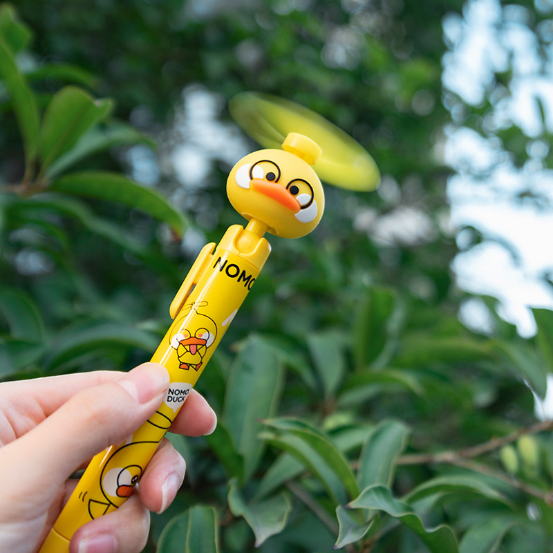 抖音ins卡通风扇笔可爱创意学生用多功能扇子笔少女心网红中性笔