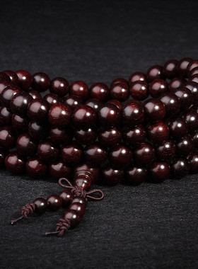 拆房老料金星小叶紫檀佛珠包邮