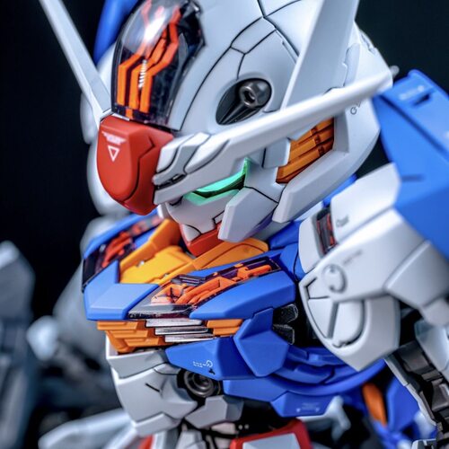 GL 风灵 MGSD 水星的魔女主角机 Q版 高达拼装模型送水贴手办玩具 - 图2