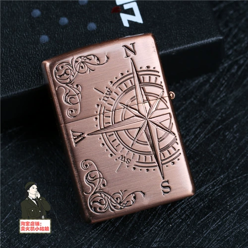 Ветрозащитная оригинальная двусторонная резная зажигалка подходит для мужчин и женщин, японская версия