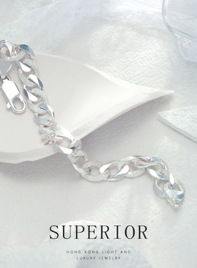 superior银镀金系列·925纯银轻奢古典大气欧美设计款手镯