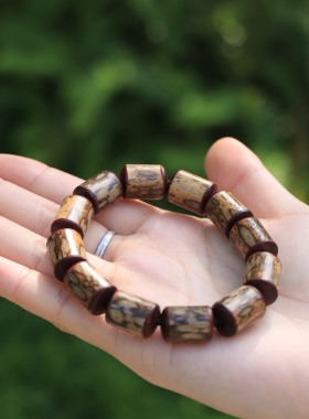 精挑老料梅鹿竹文玩手串满花湘妃竹手串 3200