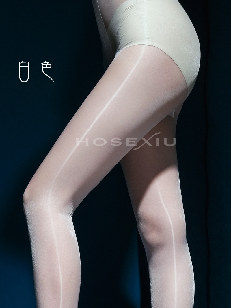 【玉】HOSEXIU 2.0【极光无腰】加长丝光T裆高腰带脚型油亮薄丝袜 - 图3