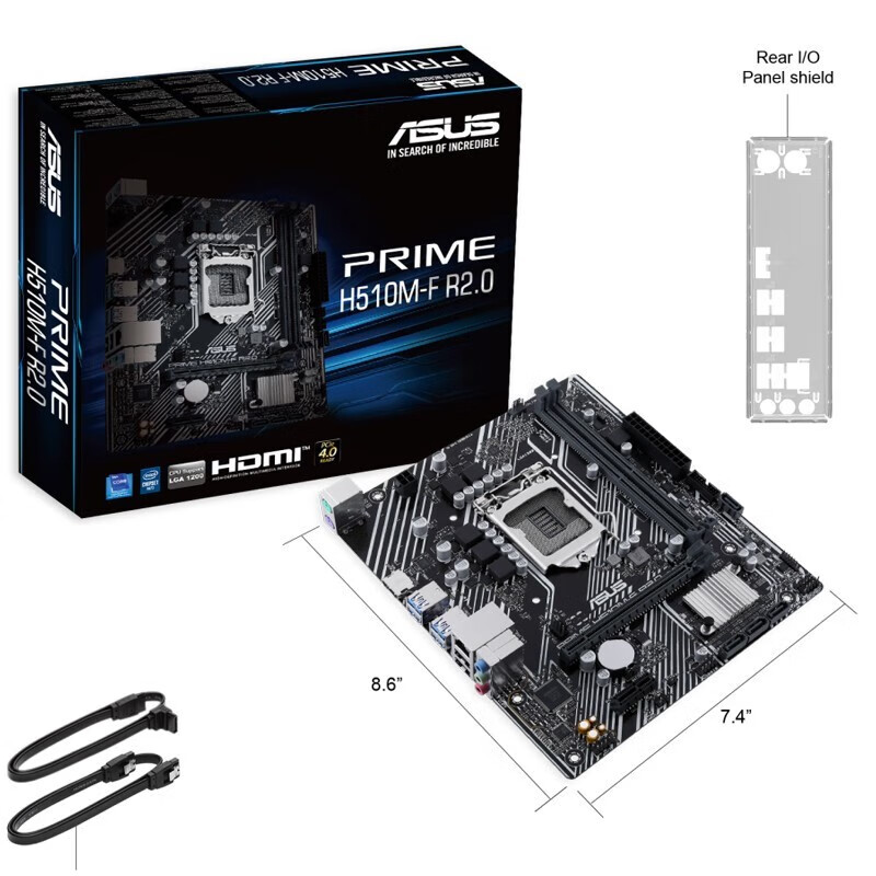 全新正品Asus/华硕H510M-k H410M配盒装G5905 CPU主板套装LGA1200-图3