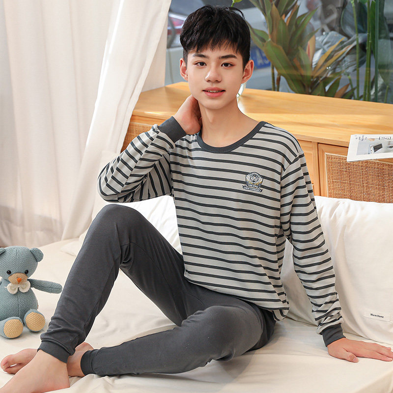 男童睡衣男孩纯棉薄款青少年秋衣秋裤套装儿童男大童全棉保暖内衣,淘宝优惠券,粉丝福利购,淘宝优惠卷