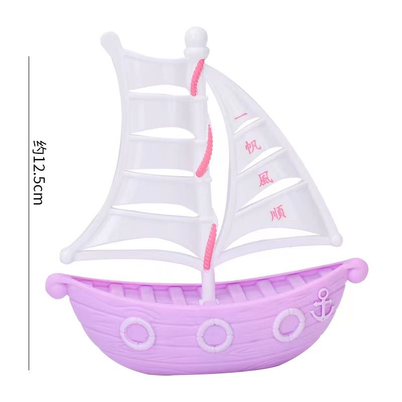 帆船蛋糕装饰乘风破浪未来可期生日插件一帆风顺升学烘焙装饰摆件 - 图1