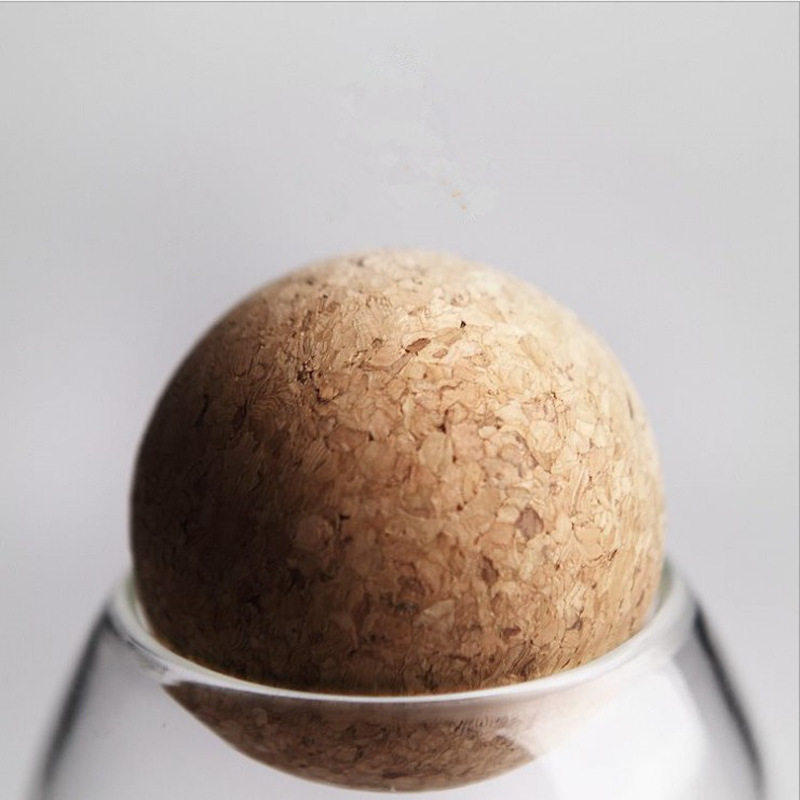 圆球软木塞玻璃密封罐茶叶收纳五谷杂粮储物罐咖啡豆家用厨房瓶子,淘宝优惠券,粉丝福利购,淘宝优惠卷