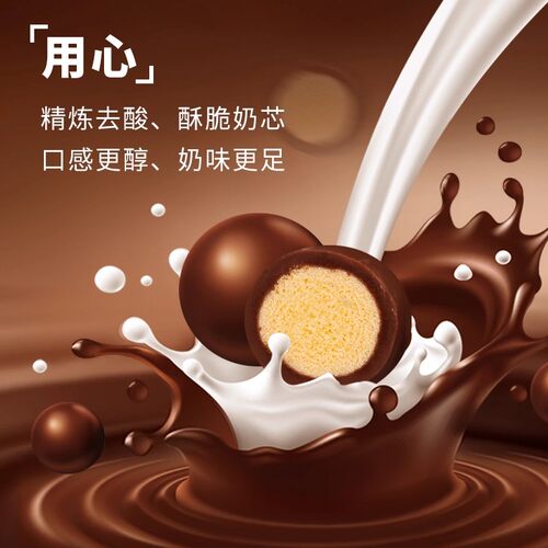 百诺英式麦丽素巧克力牛奶夹心朱古力豆罐装儿童零食散装黑巧克力 - 图1