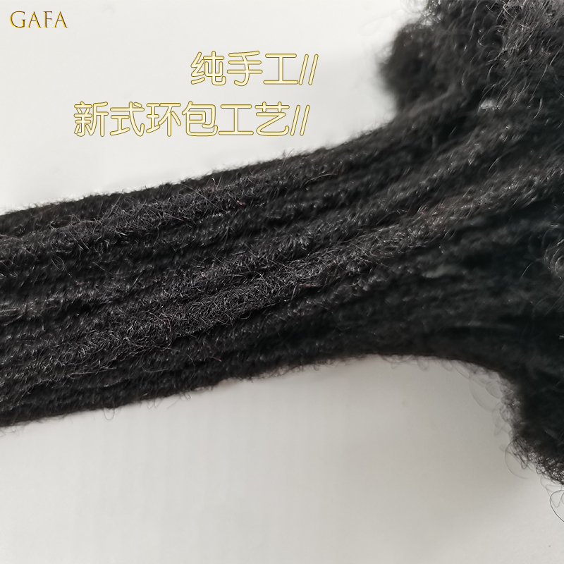 全真人发美式脏辫假发男细软黑人可染可烫human dreadlocks成品