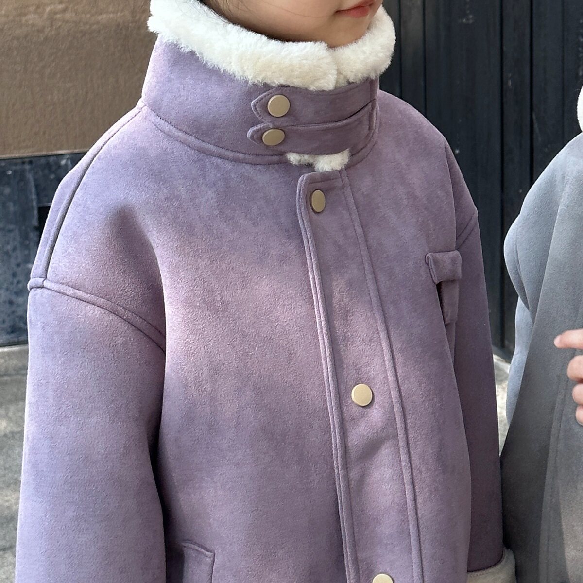 儿童皮毛一体大衣男童棉衣加绒女童皮草外套中长款宝宝秋冬季童装,淘宝优惠券,粉丝福利购,淘宝优惠卷