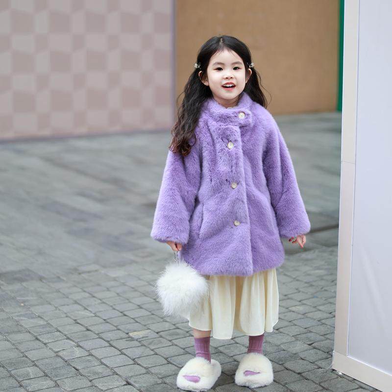 2025冬新款女童加厚外套宝宝洋气水貂绒棉衣小女孩韩版公主过年服,淘宝优惠券,粉丝福利购,淘宝优惠卷