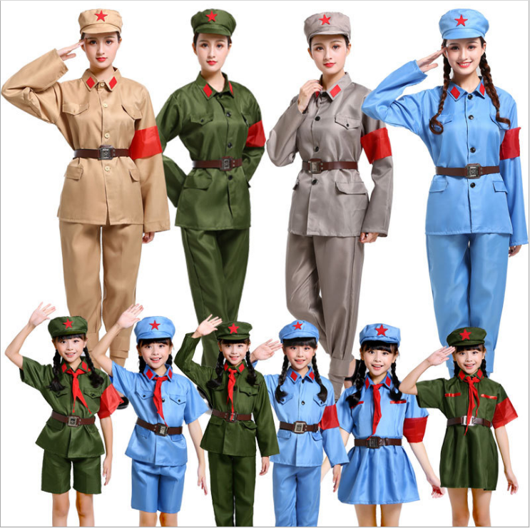 红军演出服装小红军儿童游击队英雄雨来农民村姑王二小儿童演出服 - 图3