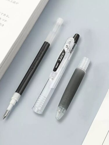 日本PILOT百乐笔juice果汁笔按动式中性笔黑色0.5mm速干水笔笔芯 - 图3