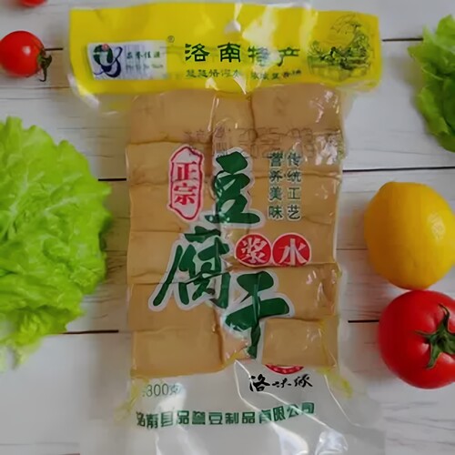 陕西洛南特产洛源品誉豆腐干浆水原味豆干代餐饱腹健身休闲小零食 - 图1
