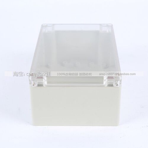 透明盖塑料防水盒/密封盒/安防电源接线盒/电子机箱200*120*75mm - 图1
