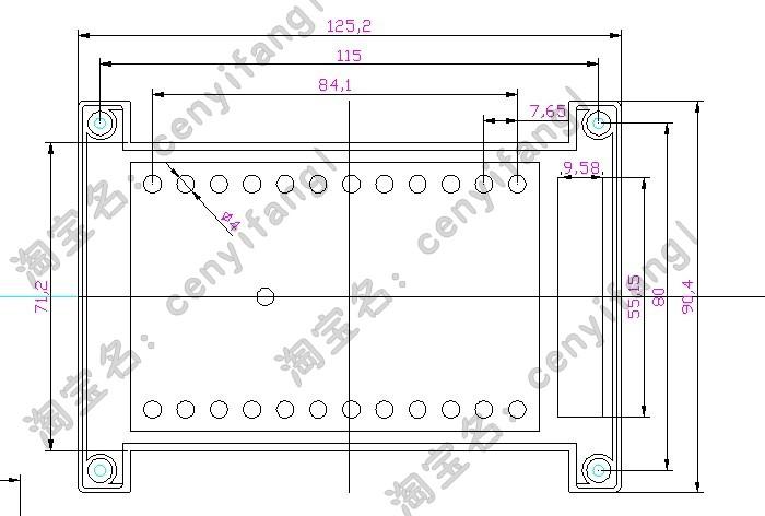 电子壳体PLC塑料外壳工控盒模块仪表壳体2-02A:145*90*40mm(黑/白 - 图2