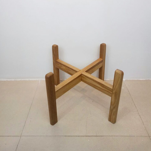 北欧实木花架室内阳台花盆架客厅花架子简约现代黑胡桃木盆栽架托 - 图2