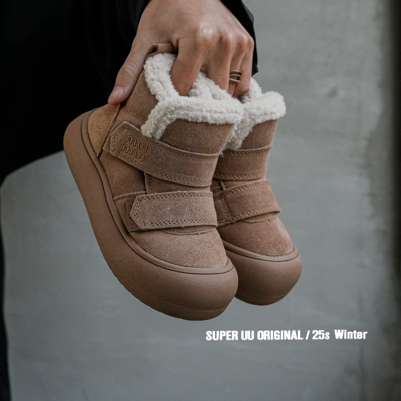 冬季真皮儿童雪地靴英伦复古风女童靴子加绒加厚防水男童大棉鞋,淘宝优惠券,粉丝福利购,淘宝优惠卷