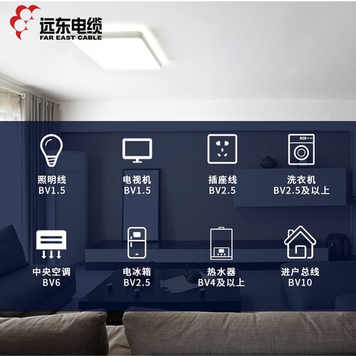 远东电缆阻燃ZC-BV1.5/2.5/4/6平方铜芯国标家装用线【顺丰发货】 - 图2