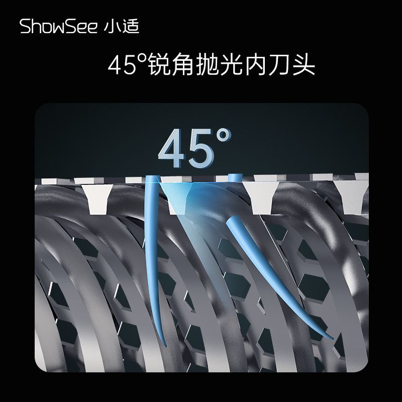 ShowSee/小适往复式剃须刀原装刀头配件刀片刀网头部上盖F601/602-图0