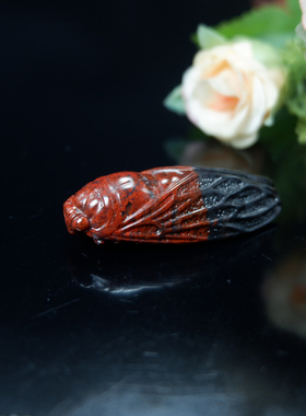 玉石玉蝉吊坠产地发货一鸣惊人