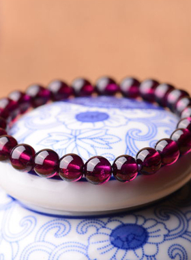 玻璃体紫牙乌石榴石女士时尚饰品